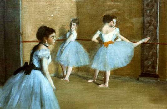 Dance Class at the Opera - 1872 by Edgar Degas - Click Image to Close